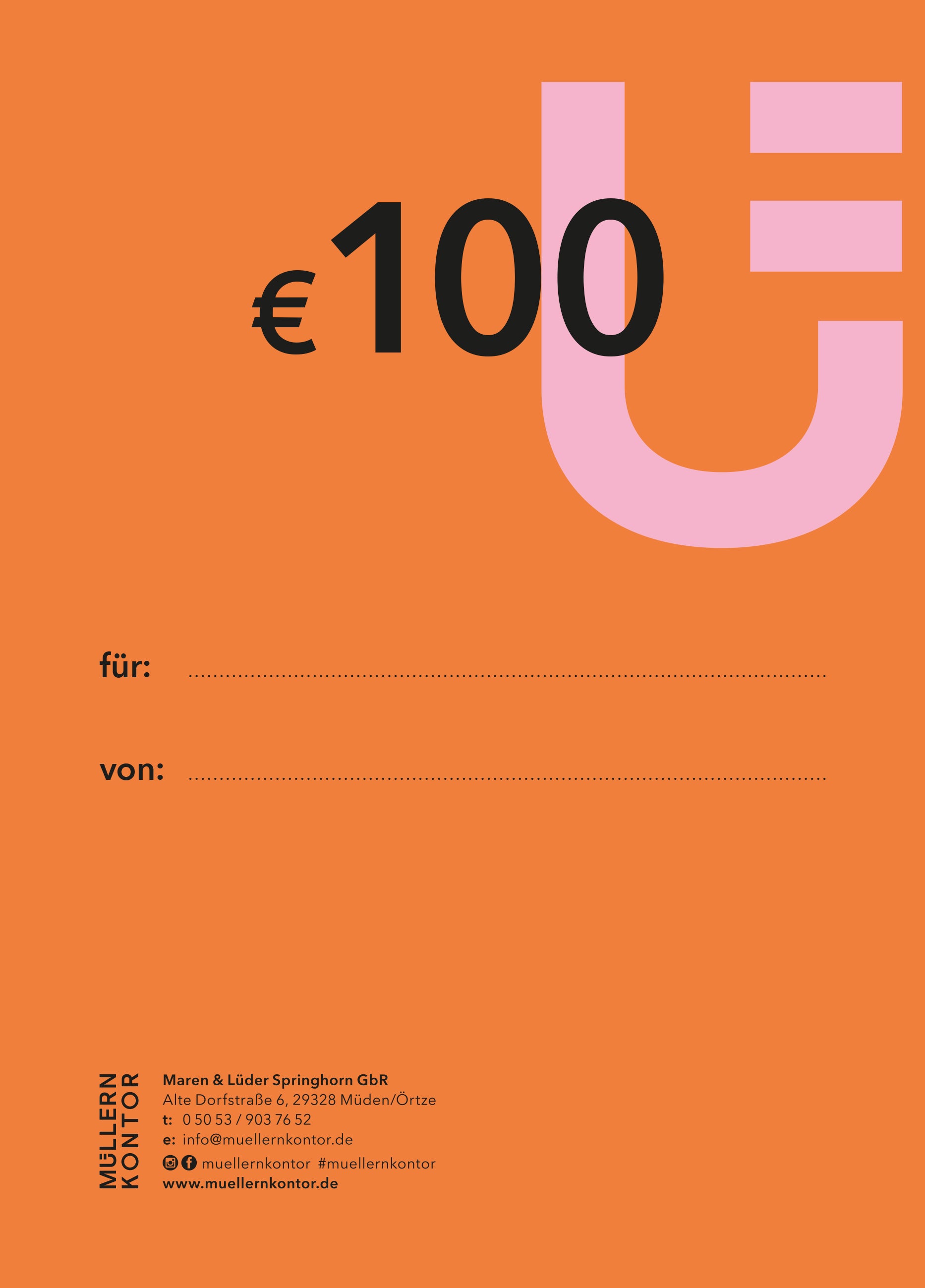 Geschenkgutschein print