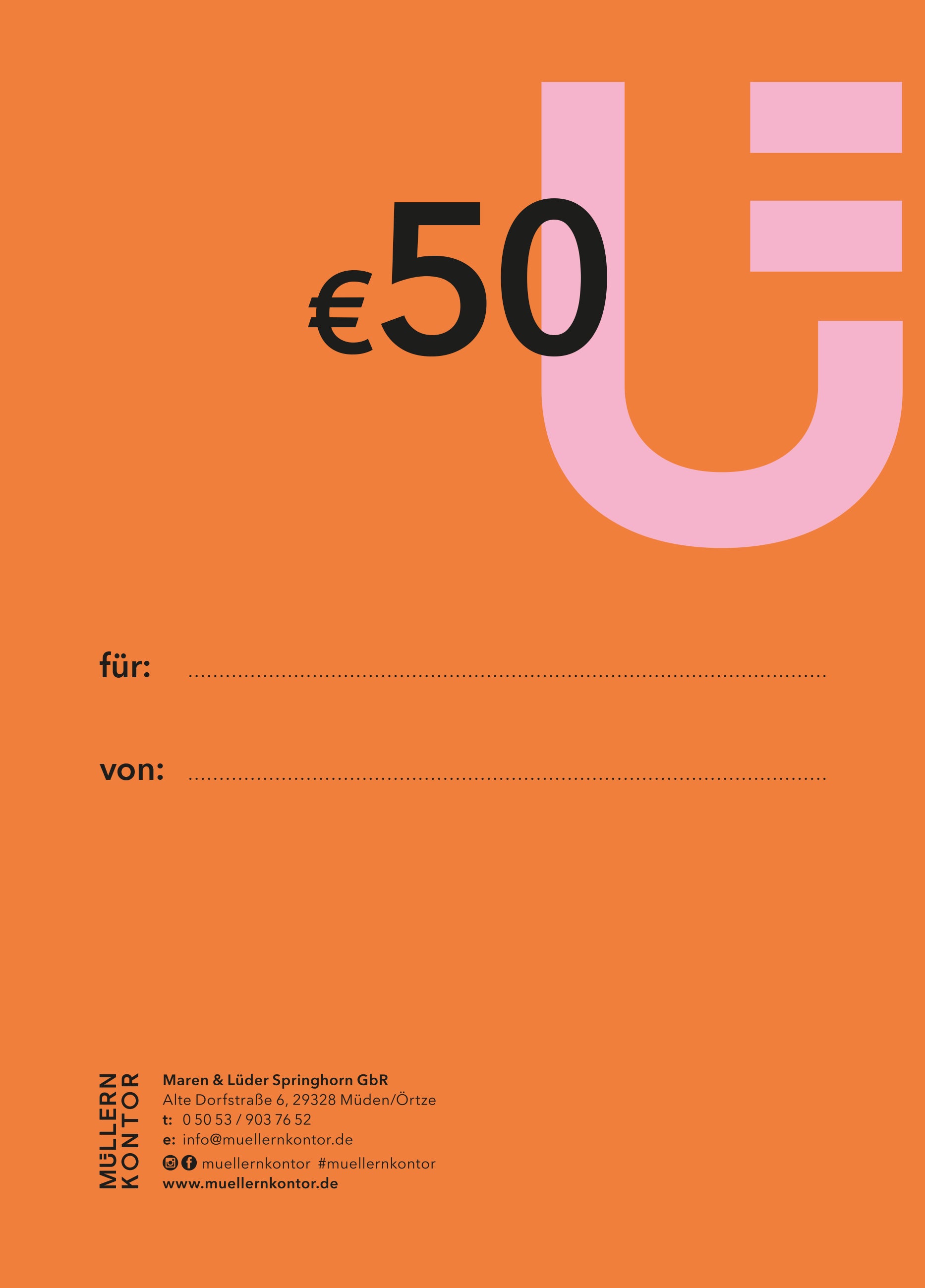 Geschenkgutschein print